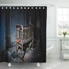 Basswood hunters 25x 16 large oval vintage decorative wall mirror, white wooden crown frame, antique princess decor for bedroom,playroom,dressers,living room 4.3 out of 5 stars 173 $69.99 $ 69. Yusdecor Antique Old Creepy Eerie Wooden Baby Crib In Abandoned Bathroom Decor Bath Shower Curtain 60x72 Inch Walmart Canada