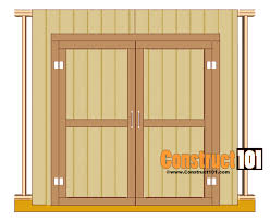 Here we show how we recycled material to build a large garden shed for only $3. Shed Door Plans Step By Step Construct101
