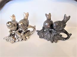 Pewter Bird Salt And Pepper Shakers Silver Plate Pewter Bird Salt And Pepper Shakers On Nest With Etsy Salt And Pepper Silver Salt And Pepper Set