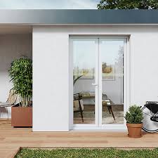 Porte fenetre interieur 2 vantaux. Porte Fenetre Pvc 2 Vantaux Goodhome Blanc L 140 X H 215 Cm Tirant Droit Castorama