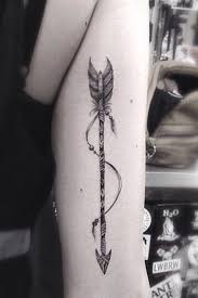Jennifer lawrence got an h20 tattoo that is incorrect. Wonderful Black Ink Arrow Tattoo On Right Half Sleeve