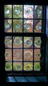 Bulls Eye Glass Window Art