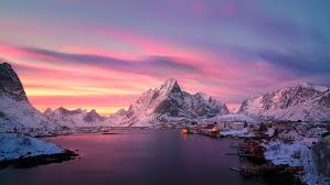Lofoten Norway The Fishing Village Of Reine At Dusk Hd Wallpapers For Tablets Mobile Phones Laptops And Desktop 3840 In 2020 Norway Wallpaper Lofoten Fishing Villages
