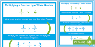 Please enter your math problem below so we can show you the solution with explanation: Multiplying Fractions With Whole Numbers Poster