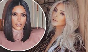 Kim kardashian has blonde hair again, and this time she looks much different from before. Kim Kardashian Contemplates Dyeing Her Hair Blonde Daily Mail Online