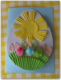 Next, adhere the message to decorative paper attached to cardstock. Easter Cards For Preschoolers To Make Easter Crafts Preschool Diy Easter Cards Easter Crafts