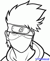 Remember to leave enough free space around the circle to draw the rest of kakashi's. Easy To Draw Manga Characters How To Draw Kakashi Easy Step 7 Naruto Sketch Drawing Naruto Drawings Easy Kakashi Drawing