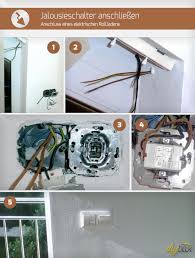 Jalousieschalter Anschliessen Anschluss Eines Elektrischen Rollladens Anleitung Diybook At Elektroinstallation Haus Jalousien Elektrische Jalousien