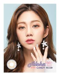 Review Lens Town Aloha Candy contact lense in gray
