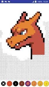Automatically fuse two pokemon to create an entirely different creature. Color By Number Pokemon Pixel Art Fur Android Apk Herunterladen