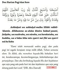 Doa Harian Pagi Sore Doa Motivasi Islam