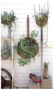 Those Succulents Wouldn T Like The Climate In Aroostook County But Those Planters Would Look Fabulous Along A R Upcycle Garden Garden Containers Unique Gardens