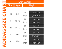 Adidas Shin Guard Size Chart Best Picture Of Chart