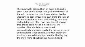 Chapter 2 summary call of the wild
