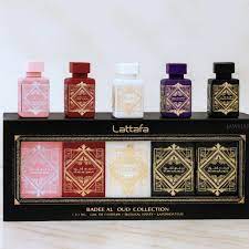 Set Mini Badee Al Oud Collection – Lattafa Descubrí el encanto de la línea  Badee Al Oud en versión miniatura (5 x 5 ml), ideal para quienes quieren  explorar las fragancias más