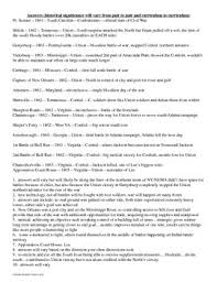 Civil War Battles Chart