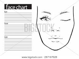 Face Chart Makeup Vector Photo Free Trial Bigstock