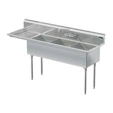 triple bowl stainless steel kitchen sinks