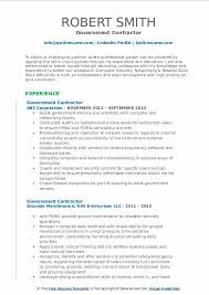 Government jobs are quite competitive, so having the perfect resume is crucial to the application process. Government Contractor Resume Samples Qwikresume