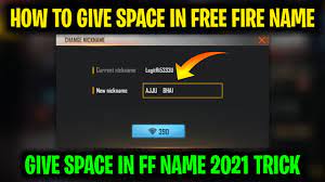 अगर हाँ तो laptop me free fire kaise khele. How To Give Space In Free Fire Name Free Fire Me Name Ke Bich Me Space Kaise Kare Youtube