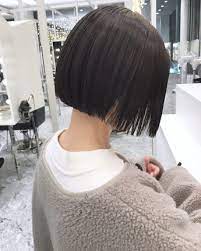 ミニボブ 襟足ギリギリからのミニボブおすすめのです 秋冬の洋服もスッキリ着れます shima bob hair ボブ ロブ 切りっぱなしボブ パーマ ウェーブ ヘアー ヘアスタイル カラー スモーキー ラベンダースモーキー ハイライ 짧은 머리 헤어