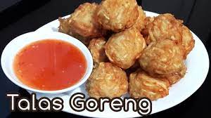 300 gram talas, potong korek api 200 gram udang giling. Talas Goreng Uyen Youtube