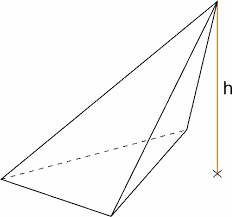 Spigolo laterale = 12 cm. Piramide A Base Triangolare