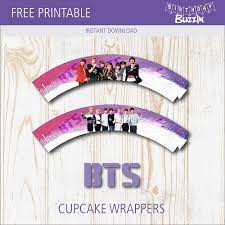 5 out of 5 stars. Free Printable Bts Cupcake Wrappers Birthday Buzzin Bts Birthdays Happy Birthday Banner Printable Cupcake Toppers Template