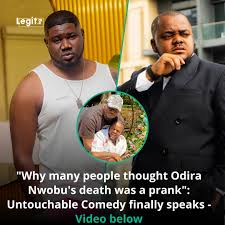 Untouchable Comedy finally spoke out on Odira Nwobu's death, opening up on  the emotional toll it has taken on him. Video in the comments.  untouchablecomedy/odiranwobu