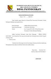 Contoh kop surat umumnya terdiri dari logo, nama perusahaan, alamat, dan nomor telepon. Contoh Surat Keterangan Usaha Sku Terlengkap Contoh Surat