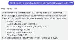 Which country is associated with the international telephone code ...