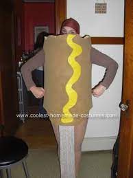 Coolest Homemade Corn Dog Costume Food Costumes Corn Dogs Dog Costume