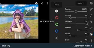 Oh iya, infokuy sudah merangkum seluruh rumus lightroom yang telah dibuat agar memudahkan kalian saat mencari referensi rumus lightroomnya. Rumus Lightroom Blue Sky Free Preset Infokuy