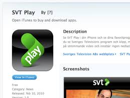Sport or musical event, the programs are also broadcasted live on svt play, offering extra. Svt Play Antligen I App Store Och Du Kommer Att Kunna Folja Os Live Feber Iphone