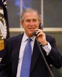 The 43rd president of the united states of america, george walker bush (known colloquially as w to distinguish himself from his. President Of The United States George W Bush