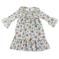 Us 3 99 Wennikids Toddler Girls Floral Print Long Sleeve Corduroy Ruffle Dress 2t 10t Autumn Winter Baby Girls Corduroy Girl Dresses In Dresses