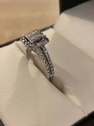 Fred meyer jewelers gift card balance. Engagement Ring With 4 Princess Cut Diamonds White Gold By Fred Meyer Jewelers Ebay