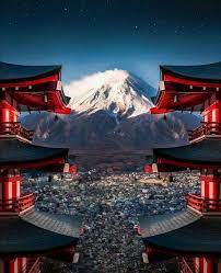 Mount Fuji Fujiyama Japan Mount Fuji Japan Mount Fuji Japan Temple