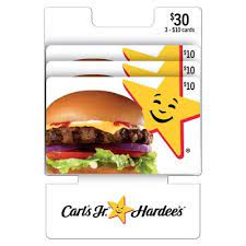 Maybe you would like to learn more about one of these? Carl S Jr Hardee S 30 Value Gift Cards 3 X 10 Sam S Club