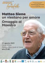 VIESTE/ QUESTA SERA SARÀ RICORDATA LA FIGURA DI MATTEO SIENA, MAESTRO PER  PROFESSIONE E STORICO PER PASSIONE, SCOMPARSO NEL FEBBRAIO 2022.