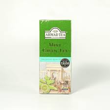 Soothing green tea and cool, refreshing mint are a timeless match. Ahmad Green Mint Tea 25 Tea Bag