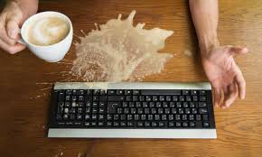 I accidently spilled some coffee on the keyboard, it's 100% ok but some of the keys are sticky/hard to push. My Coffee Slid From My Hands Slippery With Sunscreen I Have This Condition I Spill Stuff Brigid Delaney The Guardian