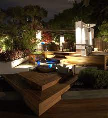A Modern Garden Deck Step Lighting Outdoor Solar Deck Lights Landscape Lighting