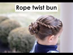 Lastly, add a matching ribbon to pull it together. Rope Twisted Bun Ballet Buns Hairstyle For Medium Long Hair Tutorial Youtube