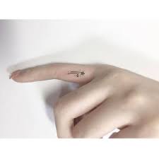 Since these tattoos are small enough, they are specifically placed on areas with less skin. Shooting Star Tattoo On The Right Pinky Finger Tattoo Artist Diki Playground Ad Small Finger Tattoos Shooting Star Tattoo Star Tattoos