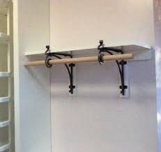 Pair Of Closet Rod Shelf Bracket Forged Closet Rod Support Etsy Steel Shelf Brackets Shelves Shelf Brackets