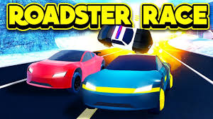 Racing The New Tesla Roadster Roblox Jailbreak Youtube