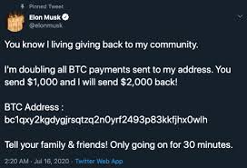 Elon musk's concern that bitcoin primarily relies on fossil fuels for its energy needs is misguided, ark invest analyst yassine elmandjra said in a monday note. Elon Musk S Twitter Is Hacked Guarantee Of Doubling Bitcoins Could Be Fake