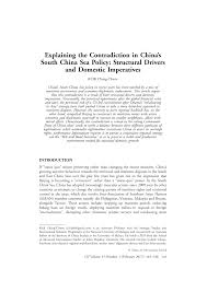 The philippines officially named south china sea waters off the country's west coast the west philippine sea, in a move on that could further raise tensions with china. Pdf Explaining The Contradiction In China S South China Sea Policy Structural Drivers And Domestic Imperatives