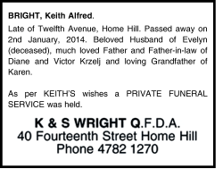 BRIGHT, Keith Alfred